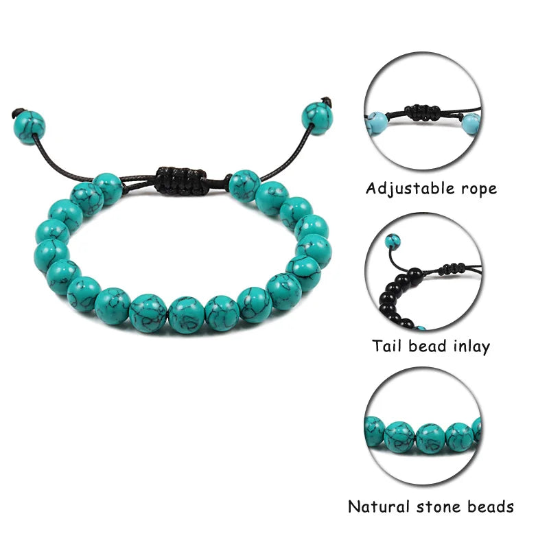 Exquisitely Beautiful Natural Lava Rock Healing Balancing Bracelets