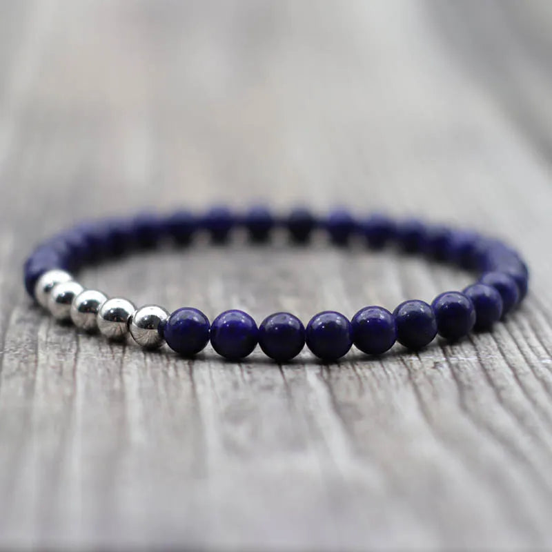 Natural Map Stone "Lucky Thread" Bracelet Sets