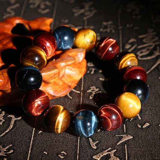 Tricolor Tiger Eye Crystal Bracelets