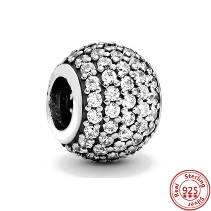 Diamond Stud Platinum Charm Pieces (Fit Original Bracelet)