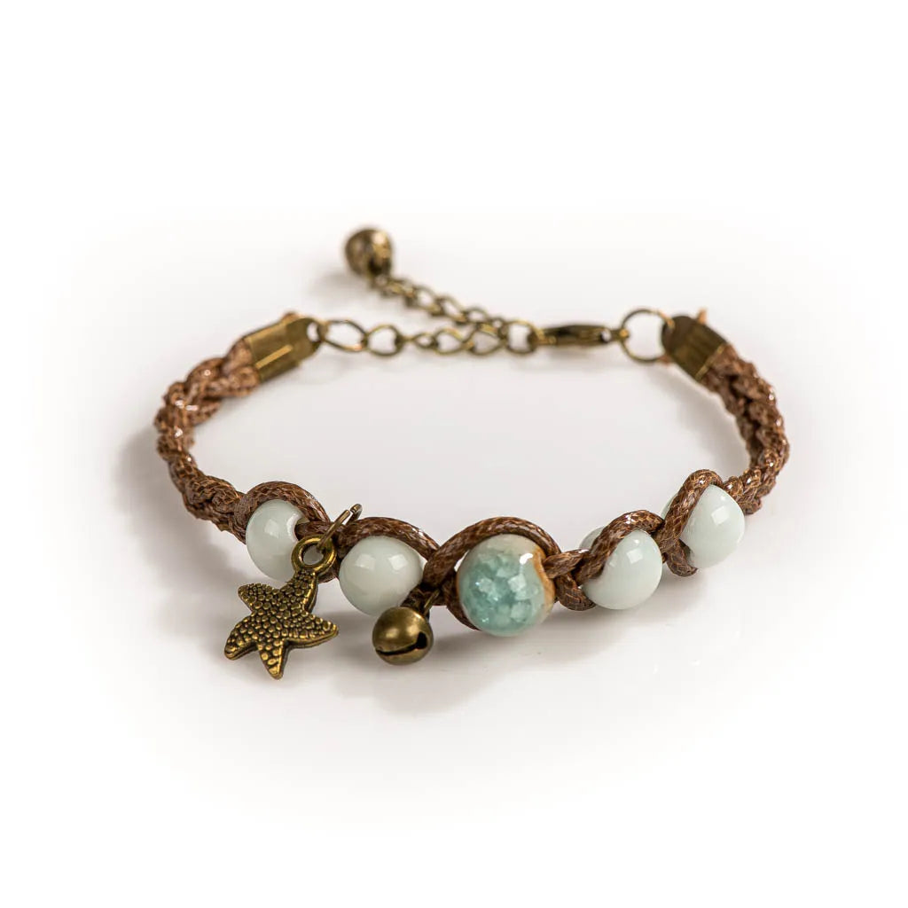 Star Crystal Ceramic Beads Bracelets