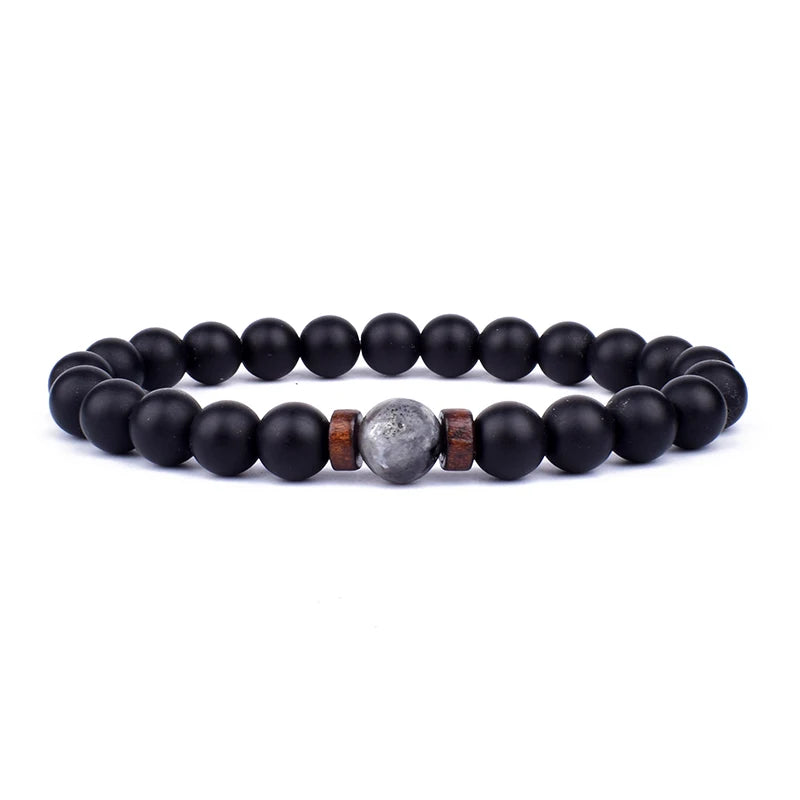 Volcanic Lava Stone & Double Side Mixed Bracelets