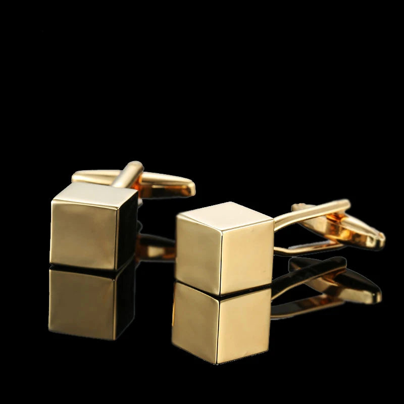 Luxurious Gold Design Healing Copper Cuff Links