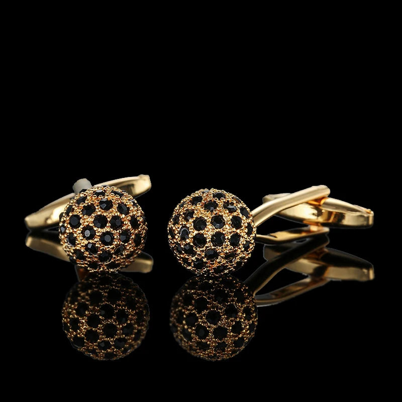 Luxurious Gold Design Healing Copper Cuff Links