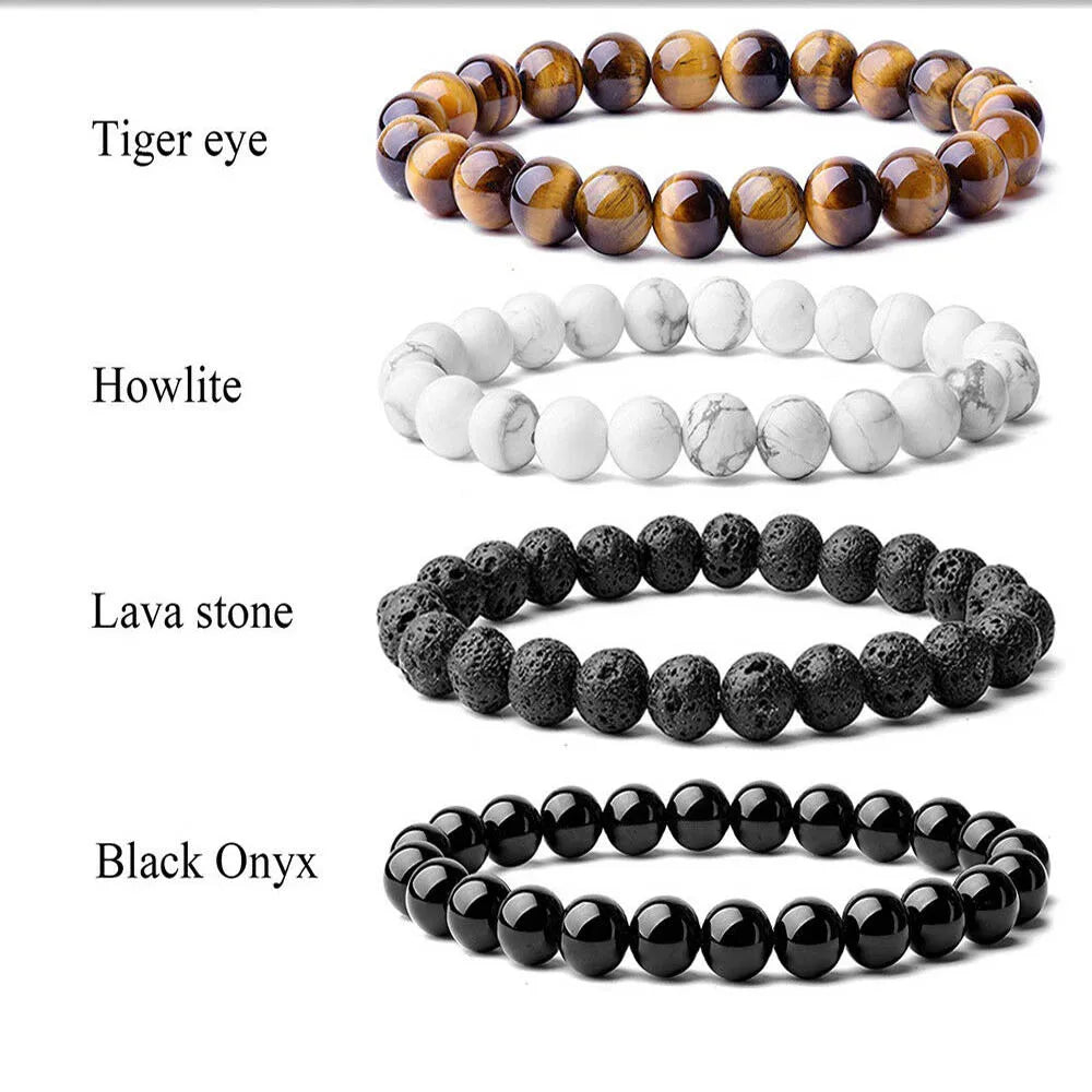 Earthy Natural Stone Healing Energy & Luck Bracelets