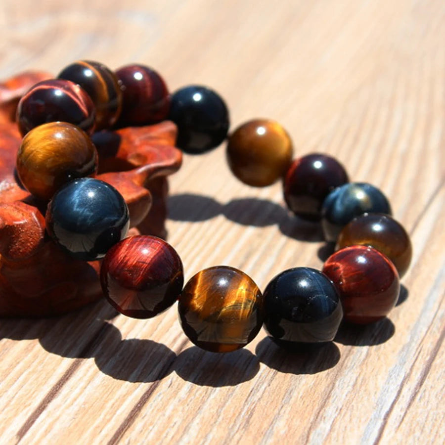 Tricolor Tiger Eye Crystal Bracelets