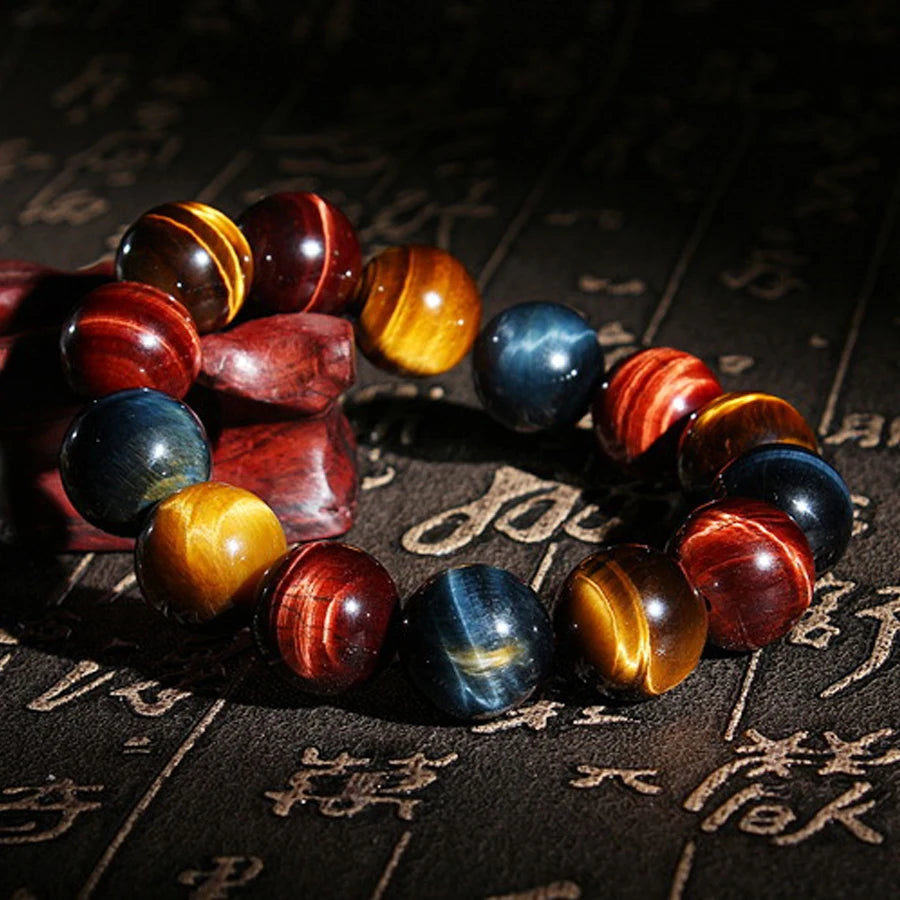 Tricolor Tiger Eye Crystal Bracelets