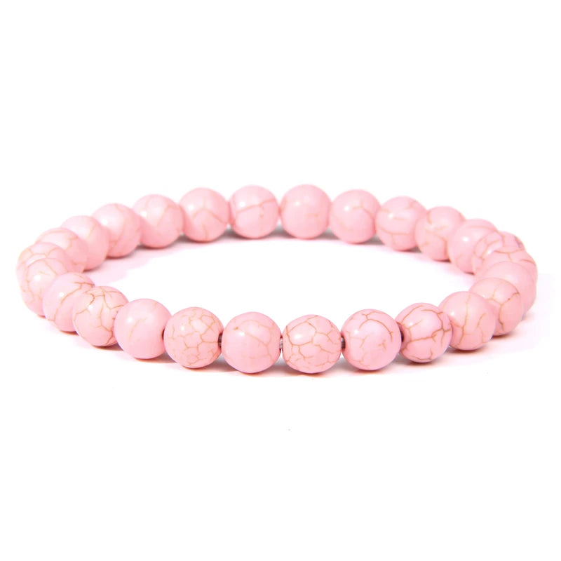 Pink Series 2 Natural Stone Bracelets