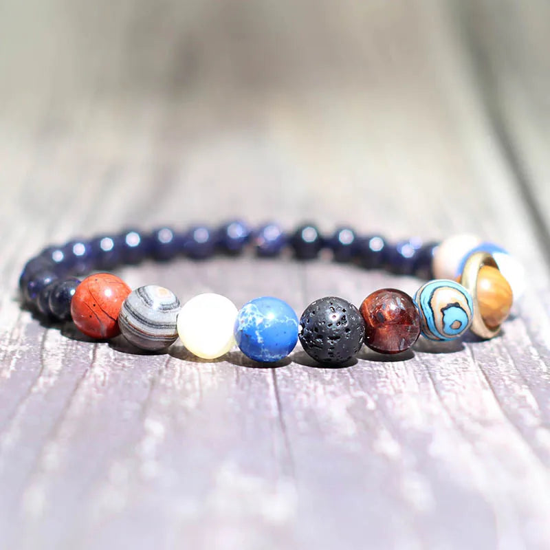 The Mystique enchanting Cosmic Solar System Bracelet