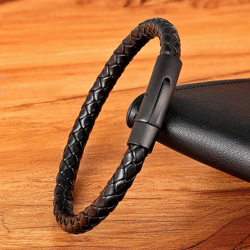 Classic Hand-woven Leather Bracelet