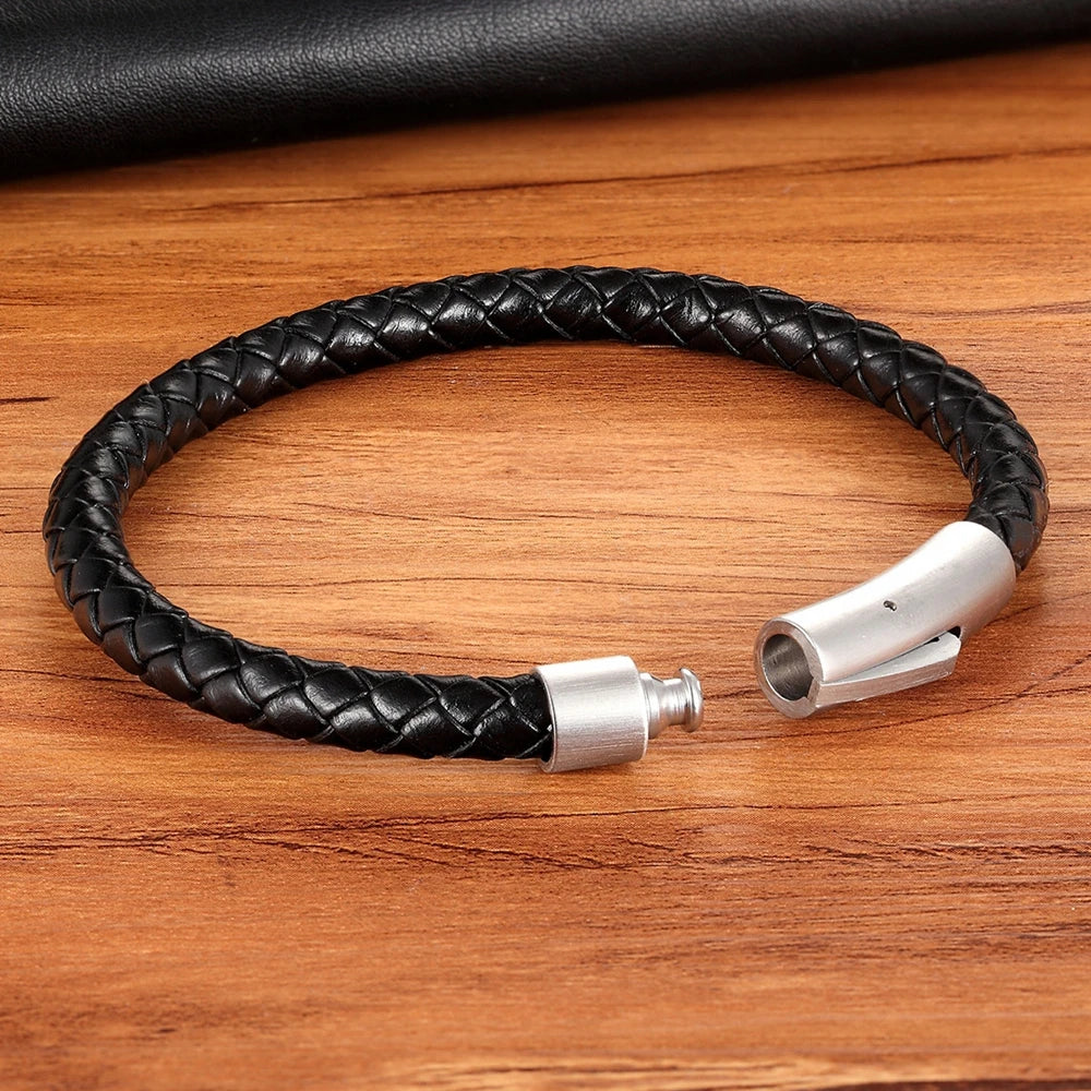 Classic Hand-woven Leather Bracelet