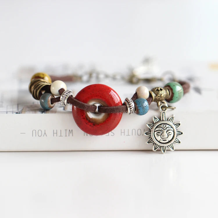 Sun Charm Ceramic bracelets