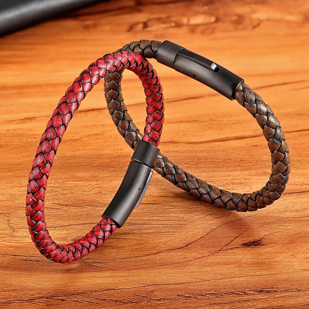 Classic Hand-woven Leather Bracelet