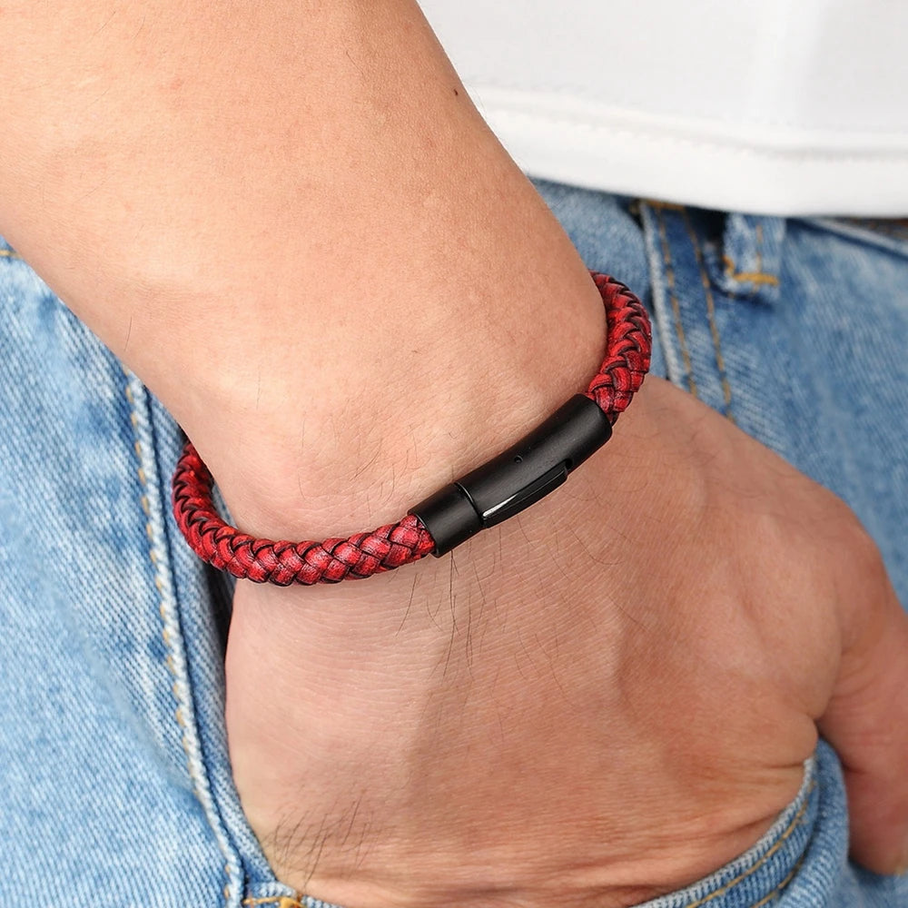 Classic Hand-woven Leather Bracelet