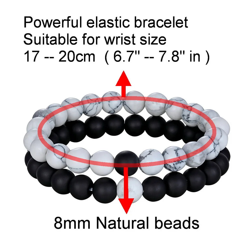 Charming Chrome Stitching Beads Bracelet