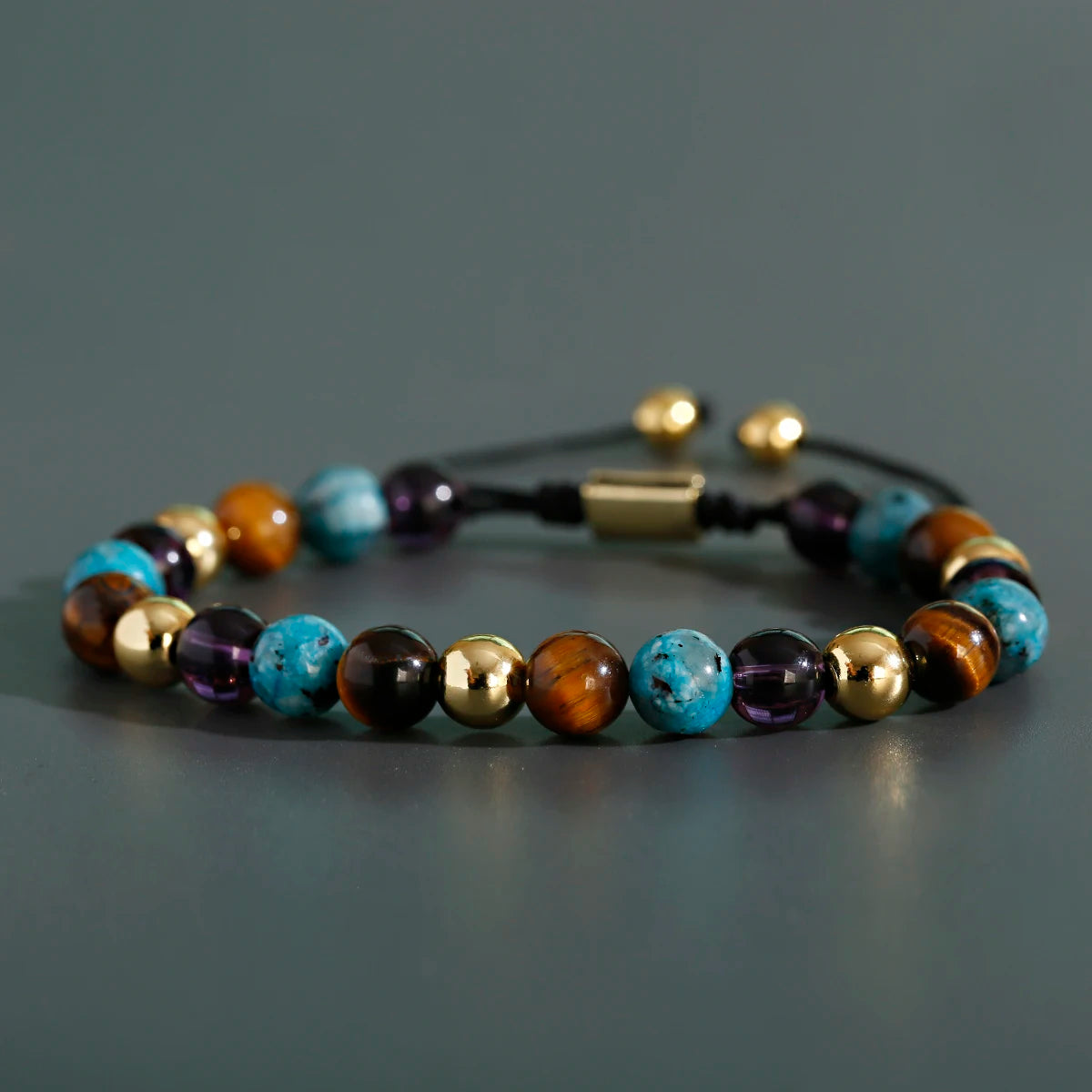 Chatoyancy Mix Tiger Eye Onyx Natural Stone Bracelets