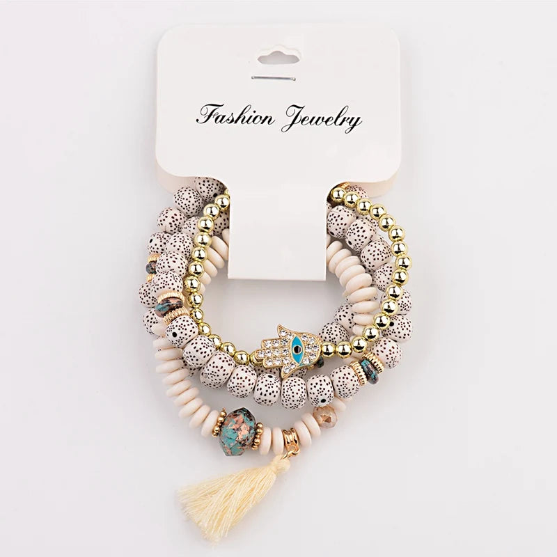 Beautiful Bohemia Pendants Layered Bracelets