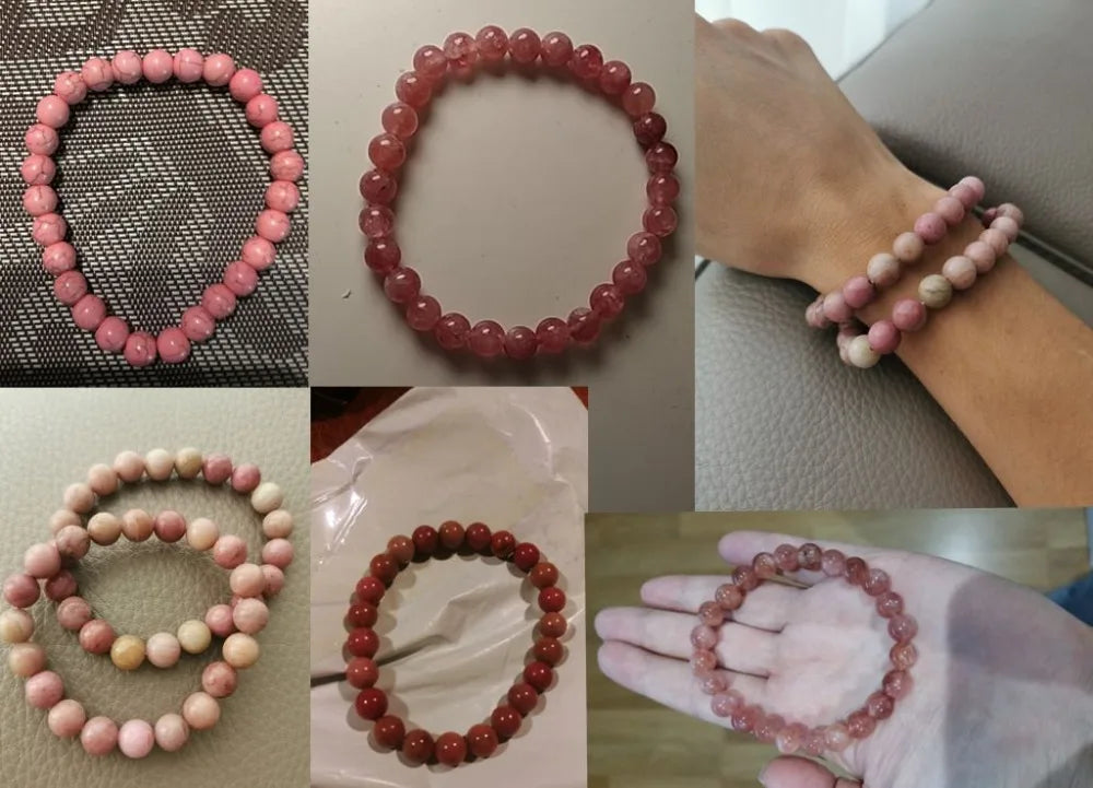Pink Series 2 Natural Stone Bracelets