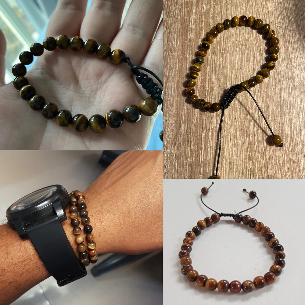 Beautiful Array Gemstone Braided Bracelets