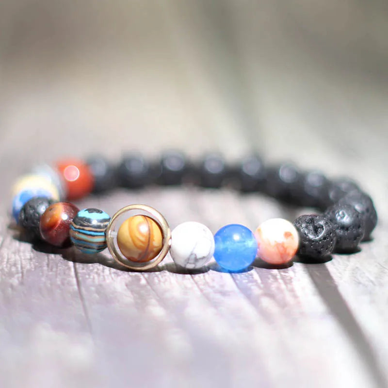 The Mystique enchanting Cosmic Solar System Bracelet