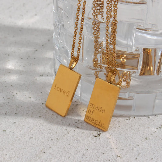 Individuality Message Tarot 18k Gold Necklaces