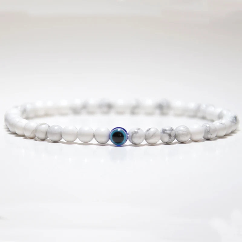 Protection Evil Eye Natural Stone Bracelet