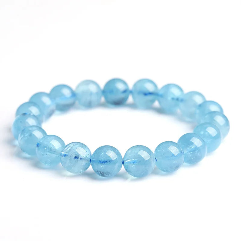 Natural Sky Blue Aquamarines Crystal Bracelet