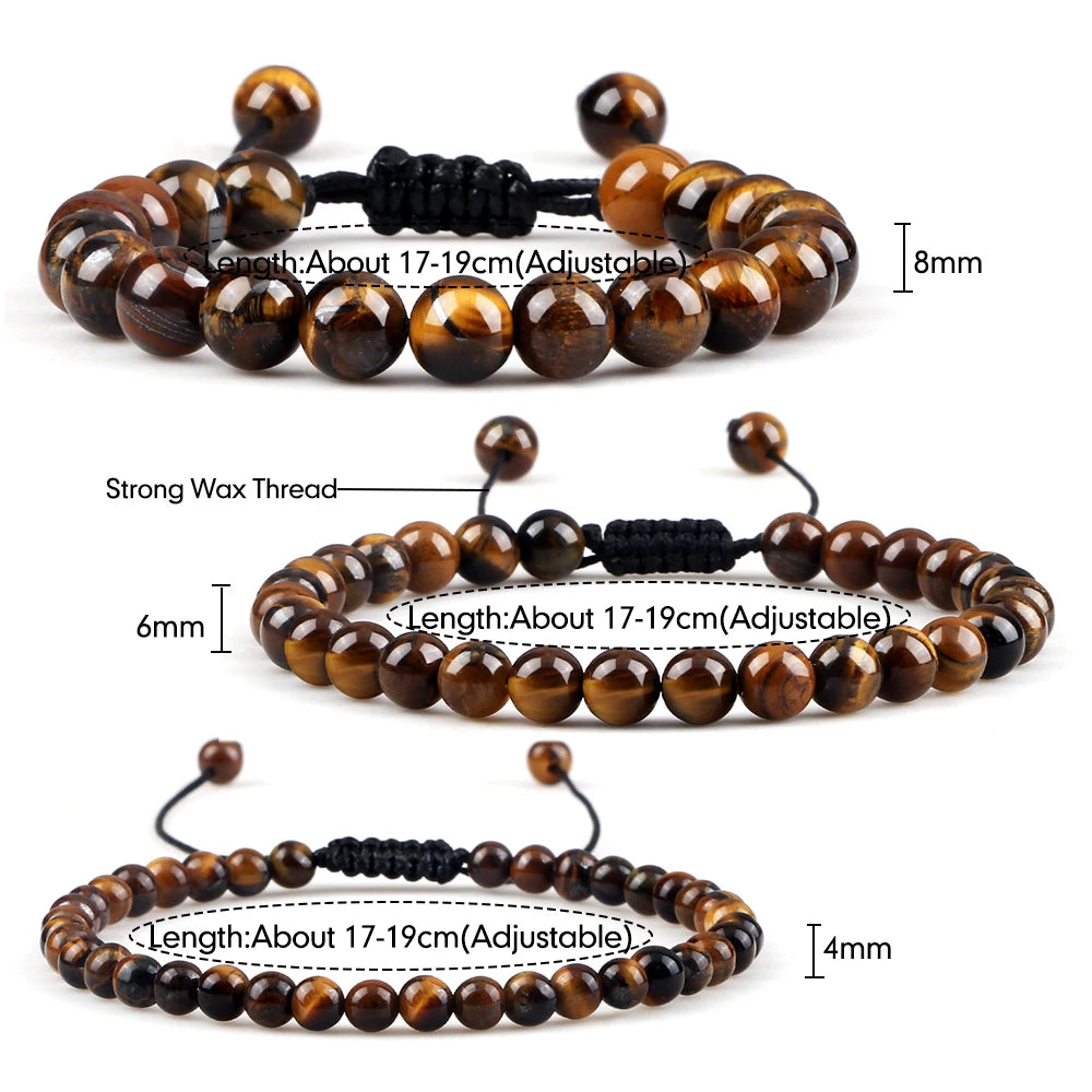 Beautiful Array Gemstone Braided Bracelets