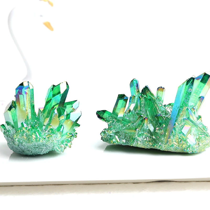 Natural Healing Cluster Electroplate Raw Crystals