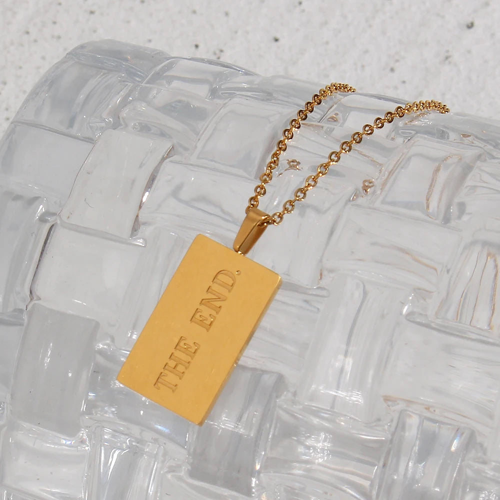 Individuality Message Tarot 18k Gold Necklaces