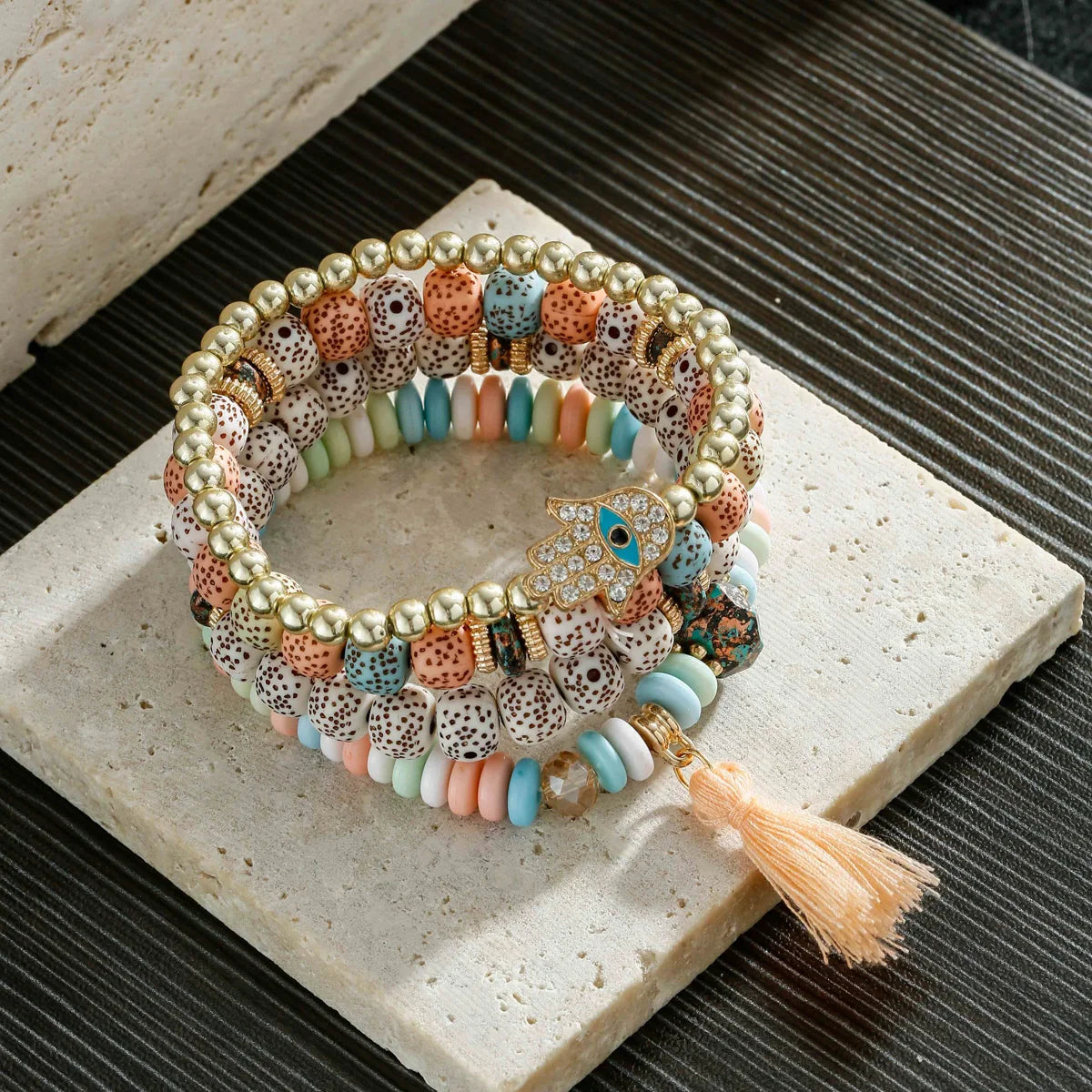 Beautiful Bohemia Pendants Layered Bracelets