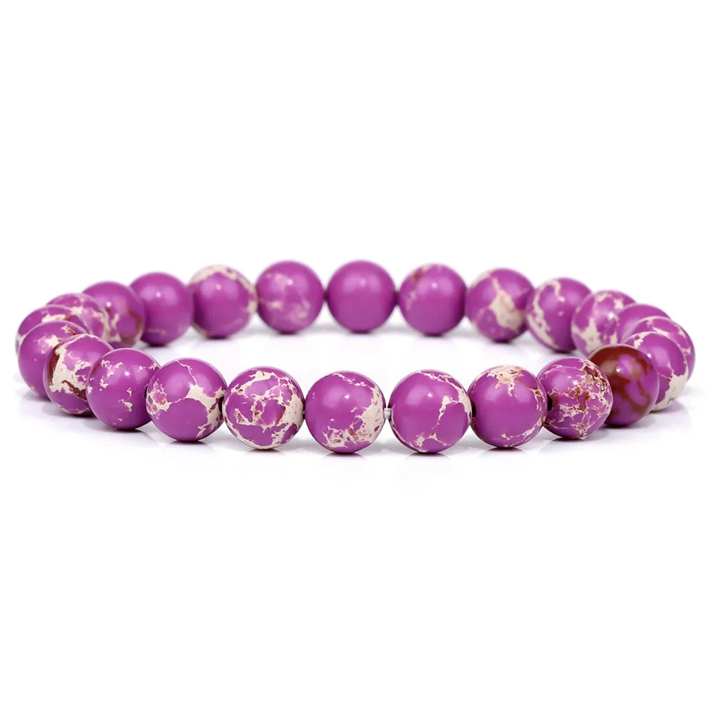 Royal Fire Dragon Purple Stone Bracelets