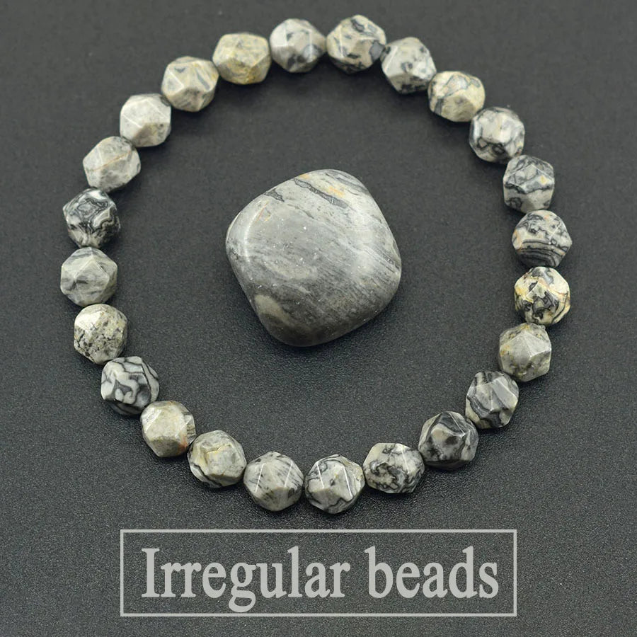 Colorful Indian Agate Bead Crystal Bracelet