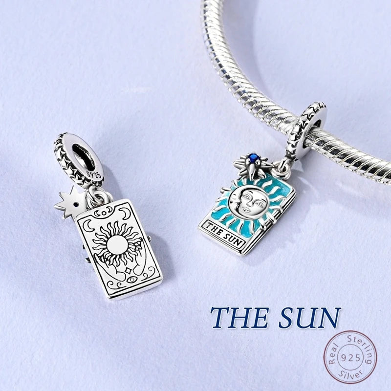 Magic Tarot Sun Moon Stars Charms Pendants
