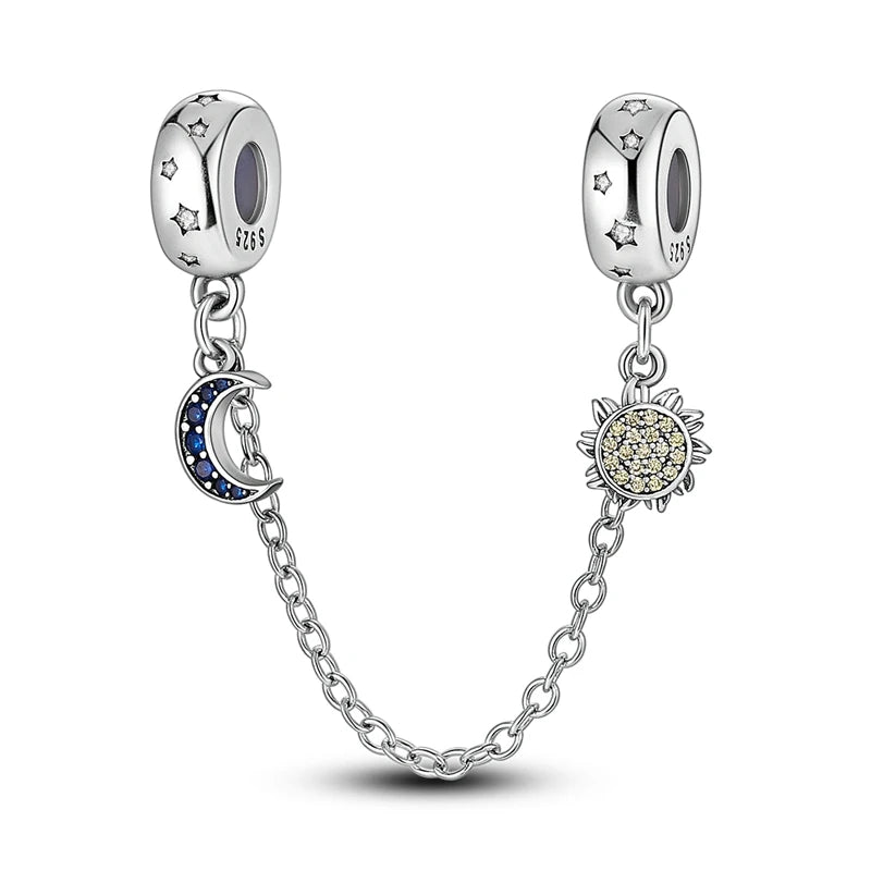 Empress Blue Platinum Pendant Charms Beads