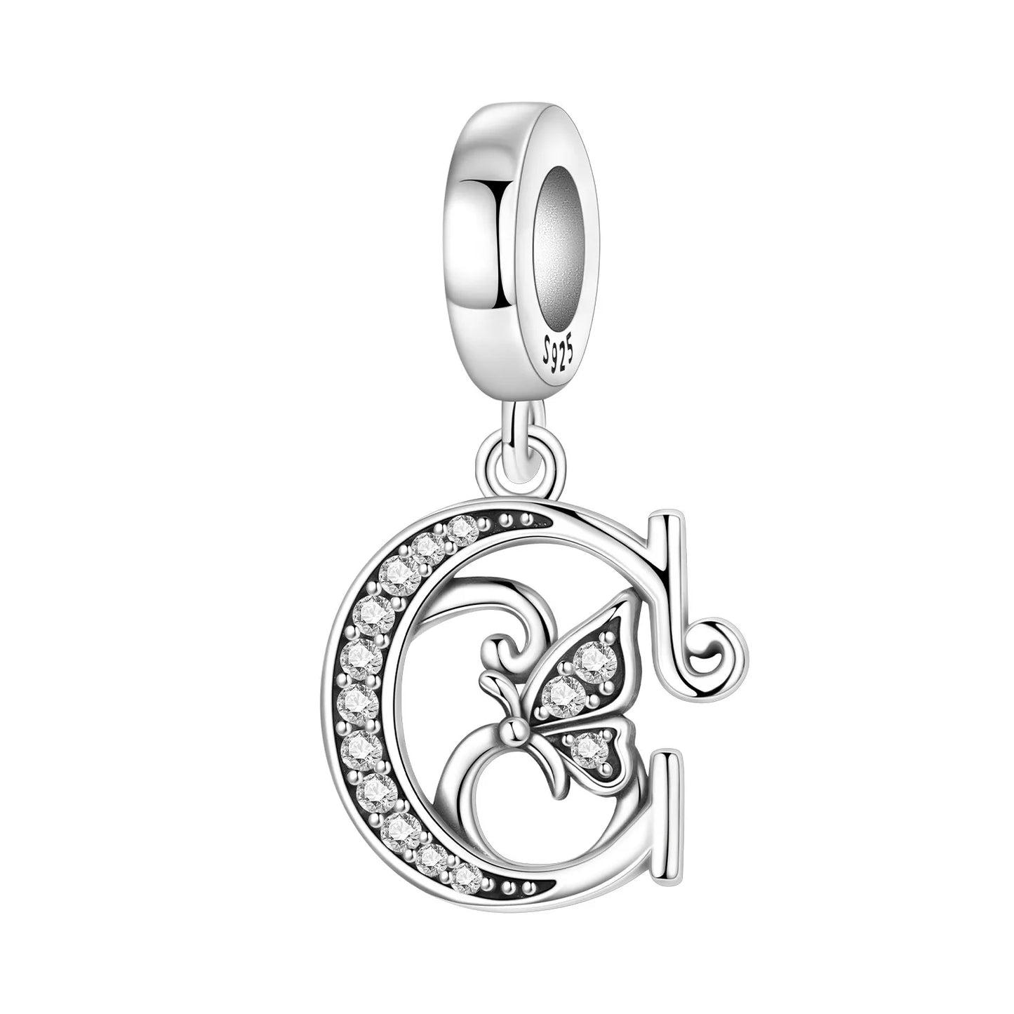 Beautiful Butterfly Alphabet & Numbers Pendant