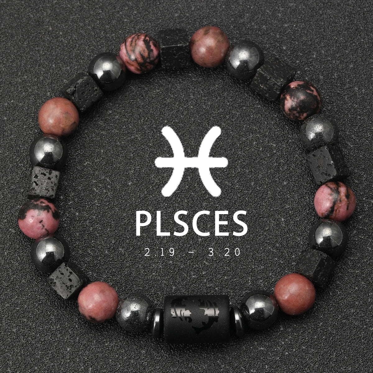 Obsidian Natural Stone 12 Zodiac Signs Bracelets