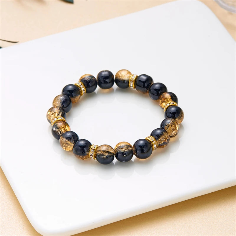 Ocean Cave Colorful Reef Crystal Glass Charm Bracelets