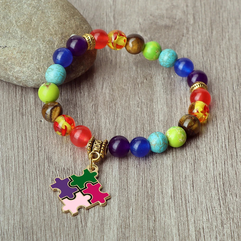 Mental Health Awareness "Autism Puzzle" Healing Bracelets