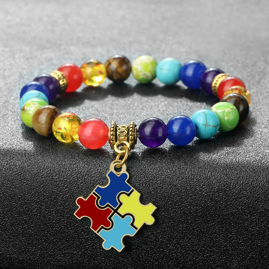 Mental Health Awareness "Autism Puzzle" Healing Bracelets