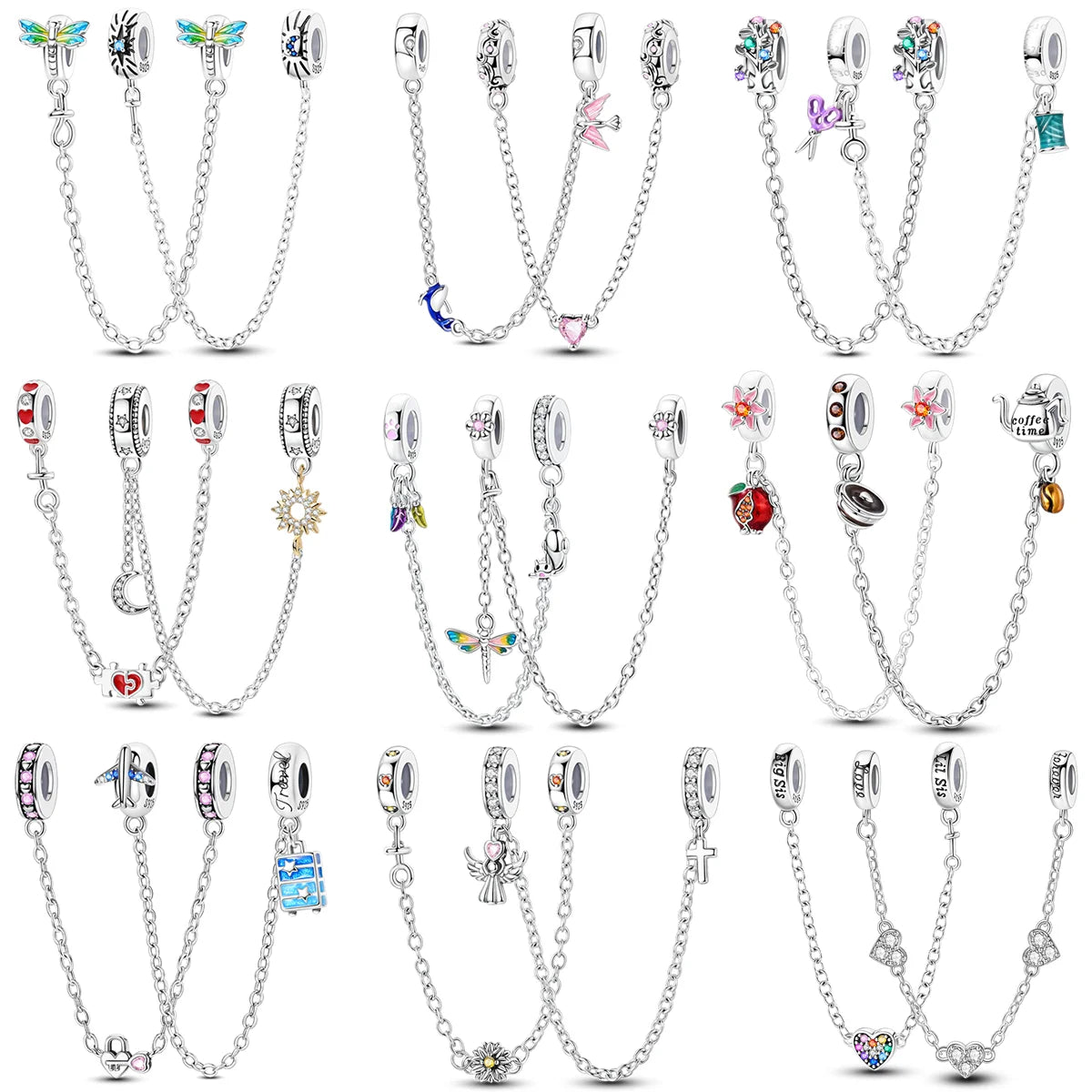 Sparkling Hanging Charm Beads Chain