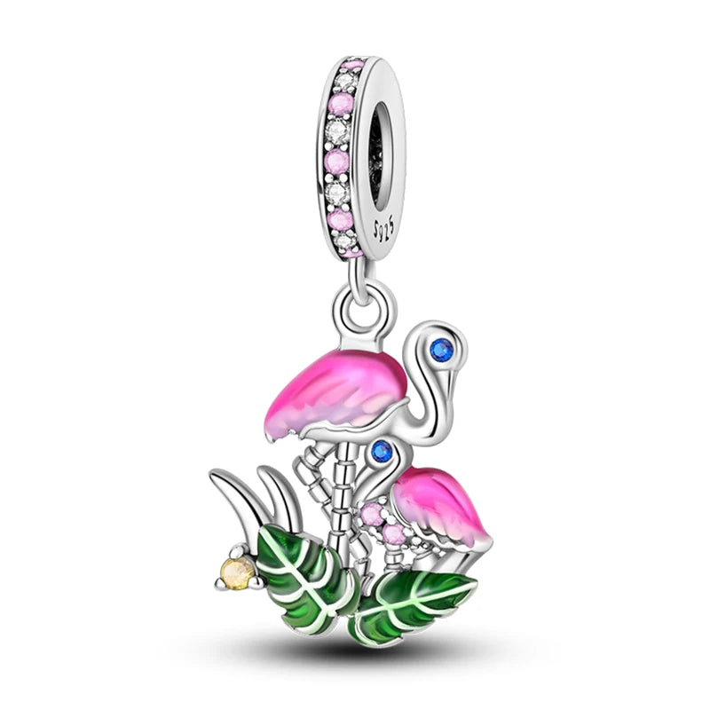 Romantic Bouquet Flower Love Language Theme Charms