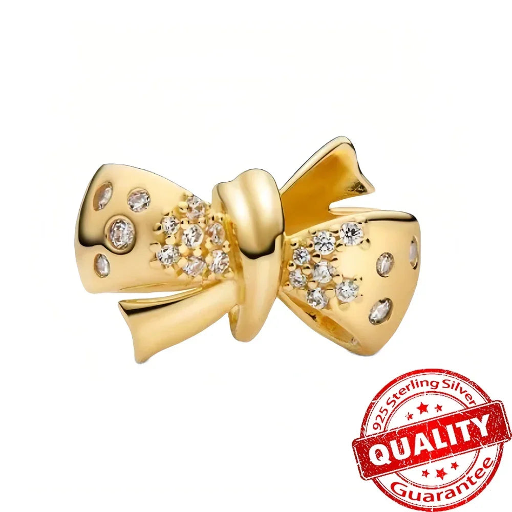 Glittering Gold Mixed Sparkling Charm Pendants