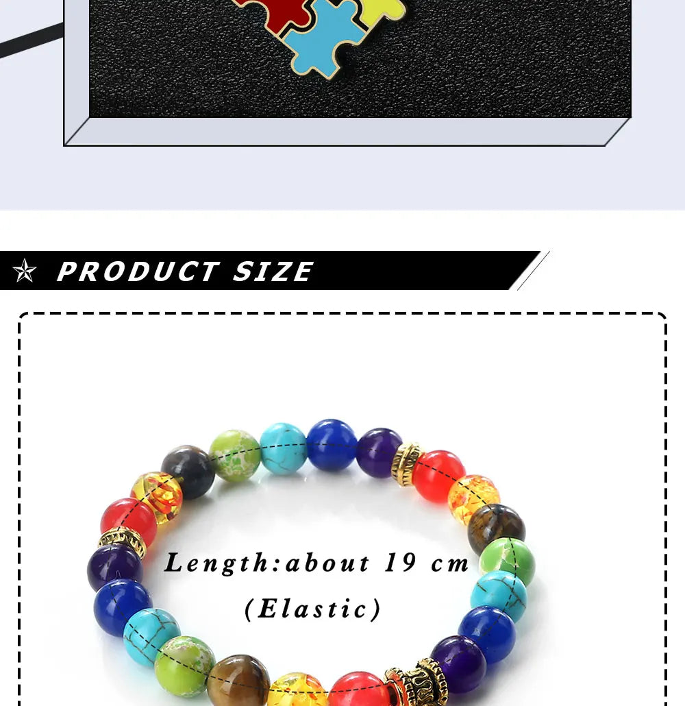 Mental Health Awareness "Autism Puzzle" Healing Bracelets