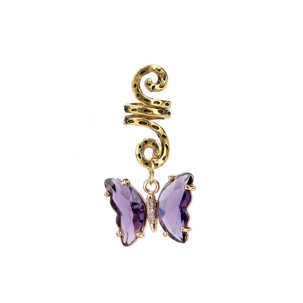 Butterfly Pendant Necklace Gravel Bracelets