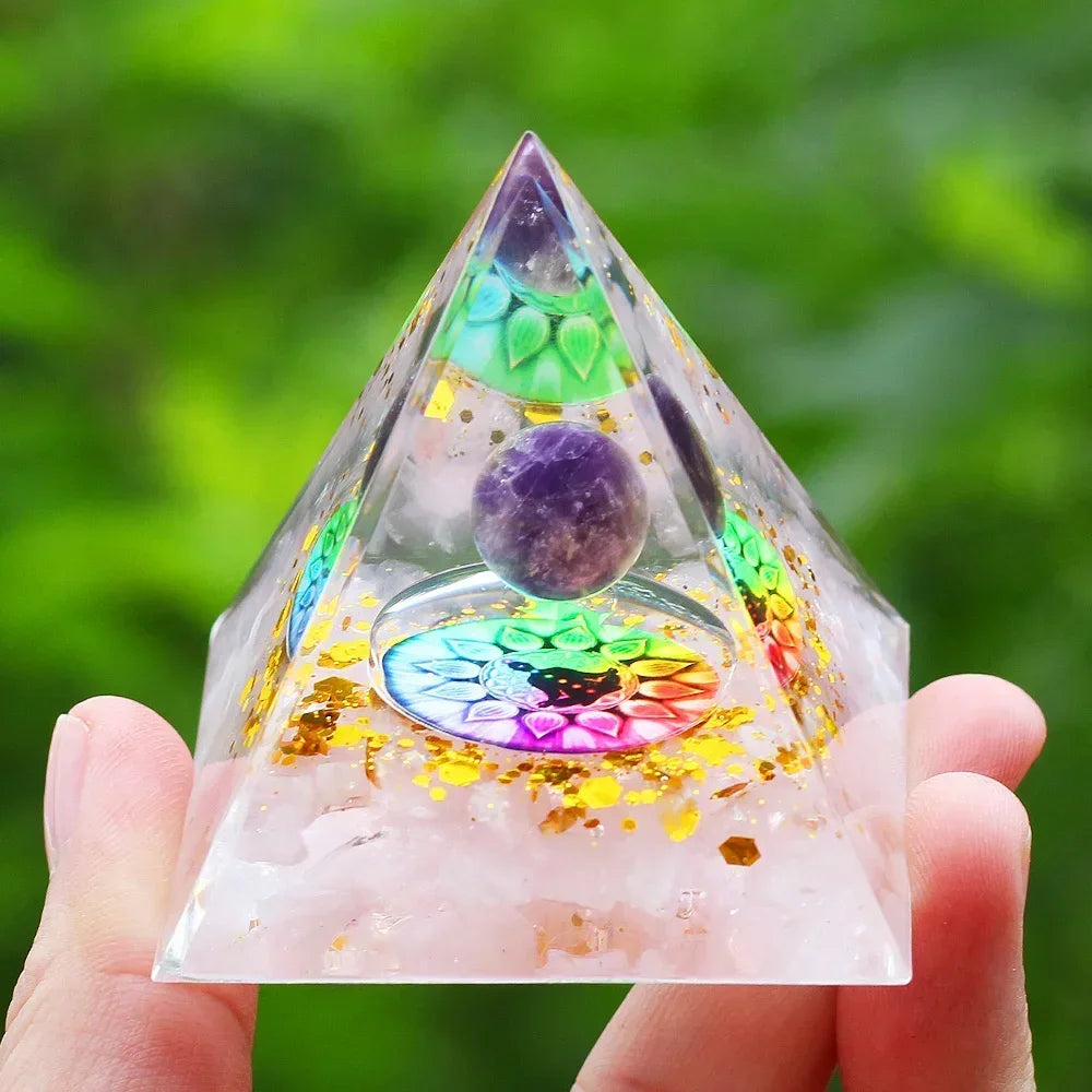 Egyptian Natural Crystal Energy Generator Pyramid