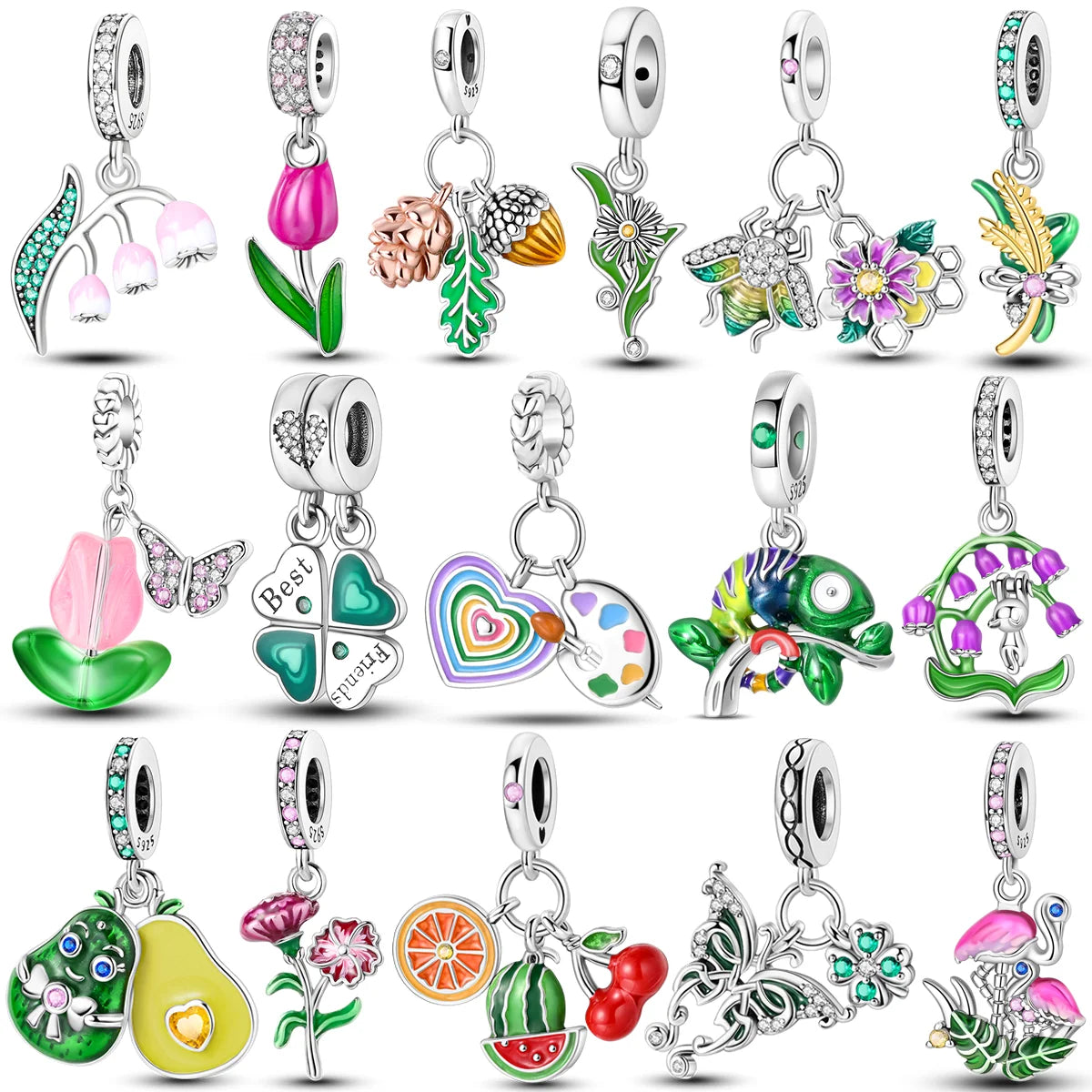 Perfect Occasion Green Series  Pendant Charm Beads