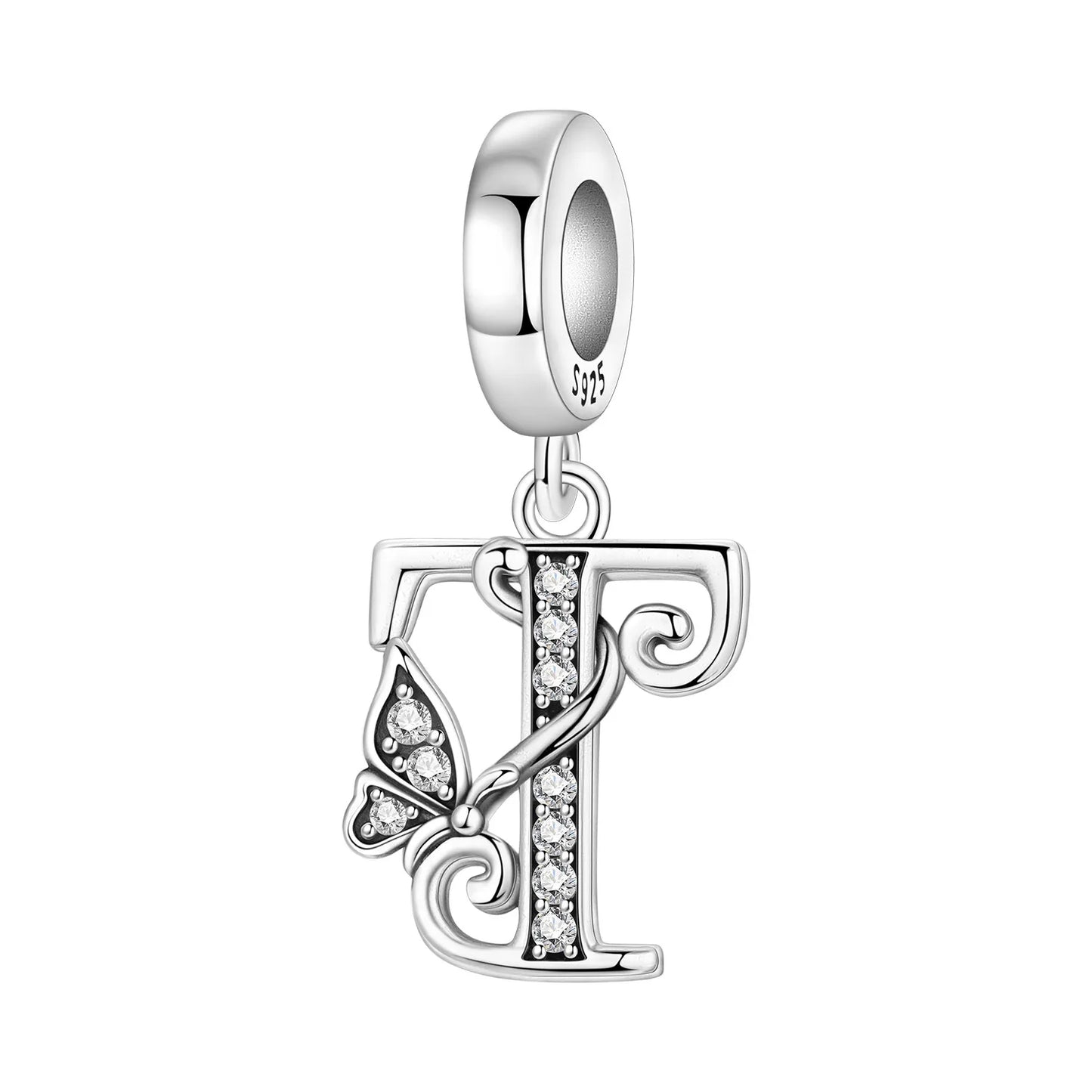 Beautiful Butterfly Alphabet & Numbers Pendant