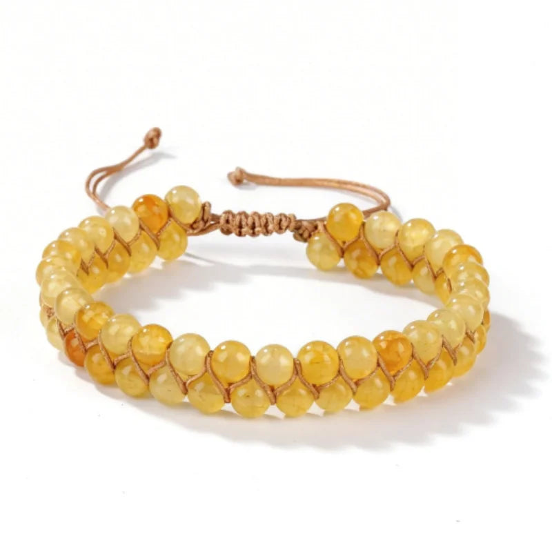 Blooming Autumn Citrine Natural Stone Bracelets