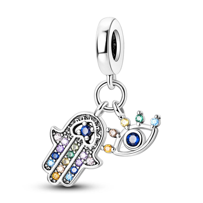 Sparkling Horus Eye Best Wishes Lucky Charms Pendants